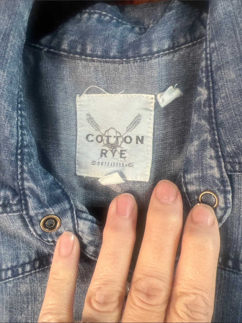 Cotton & Rye Denim Shirt Dress - small - Picture 2 of 7